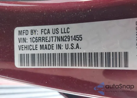 2022 Ram 1500 Laramie 4X2 5'7 Box from USA, damaged, VIN 1C6RREJT7NN291455